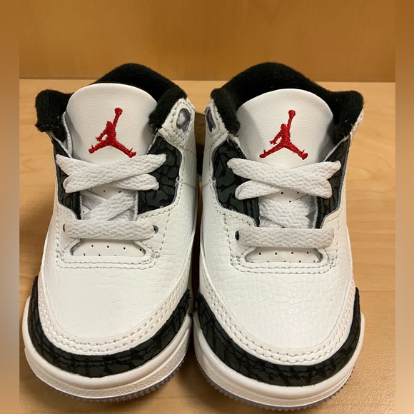 Jordan Retro 3 Cement Grey Toddler - Picture 6 of 8